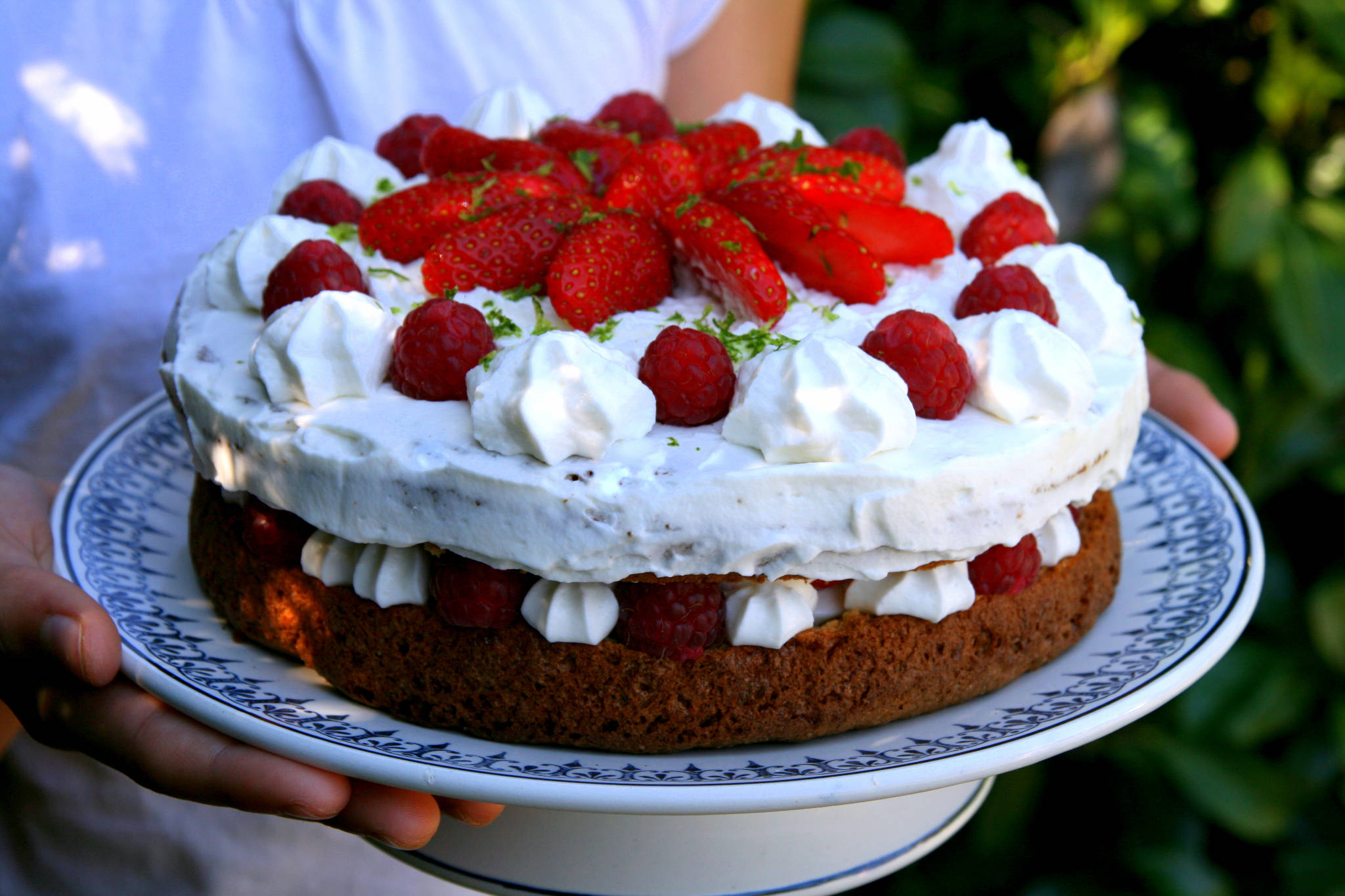 Gateau Moelleux Fraises Et Framboises