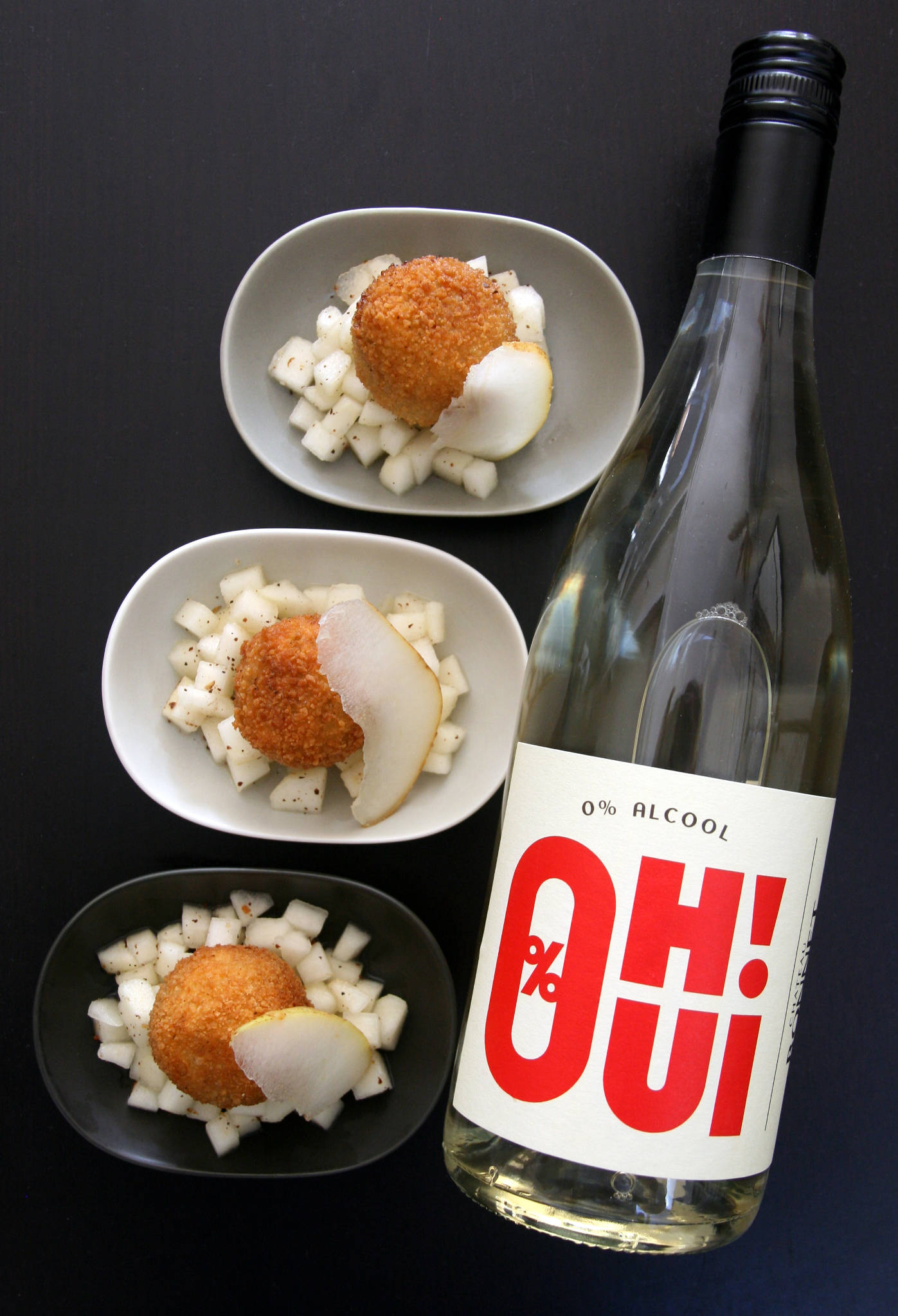 Cromesqui de bleu d'Auvergne et poire au poivre de Timut