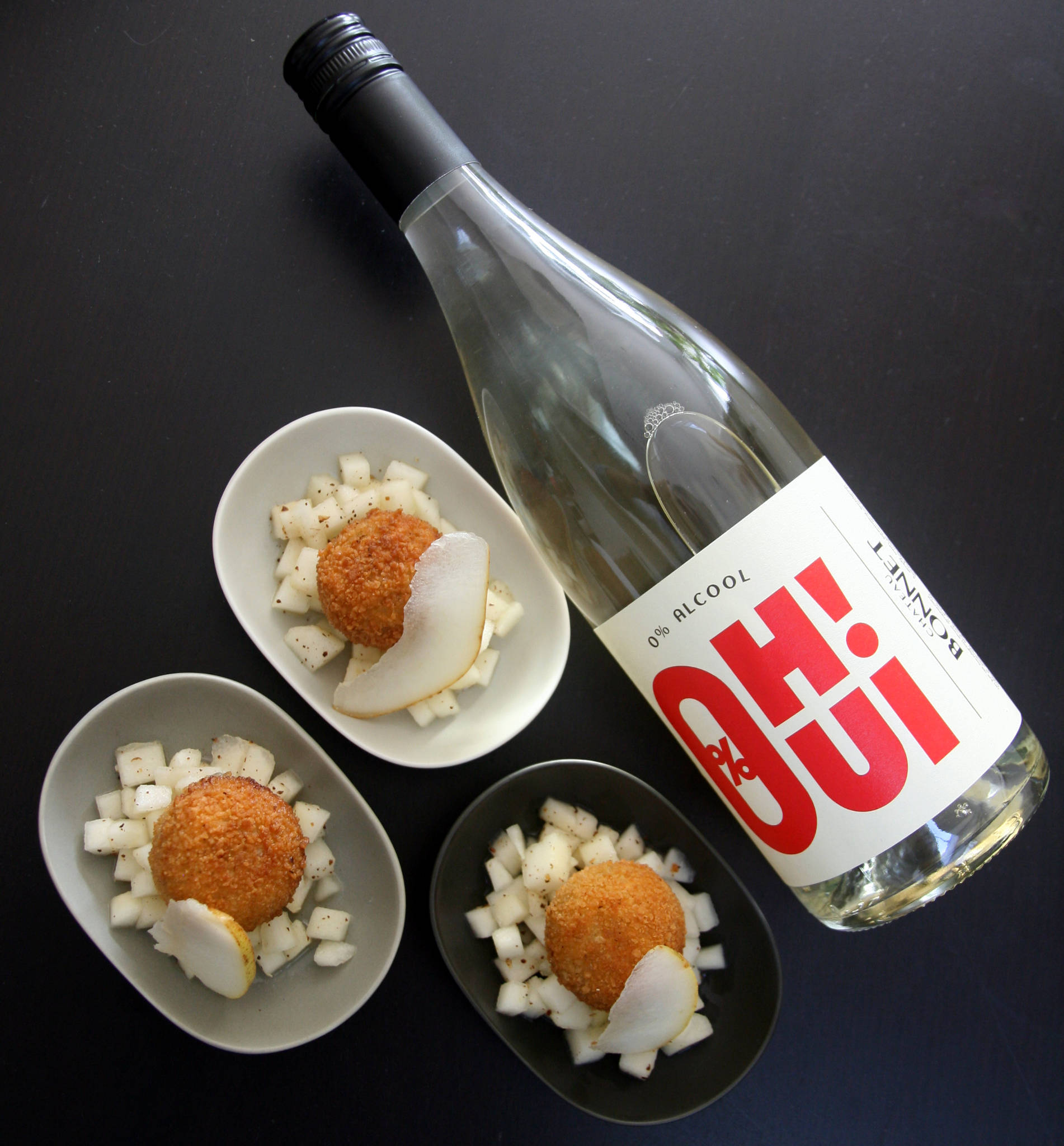 Cromesqui de bleu d'Auvergne et poire au poivre de Timut