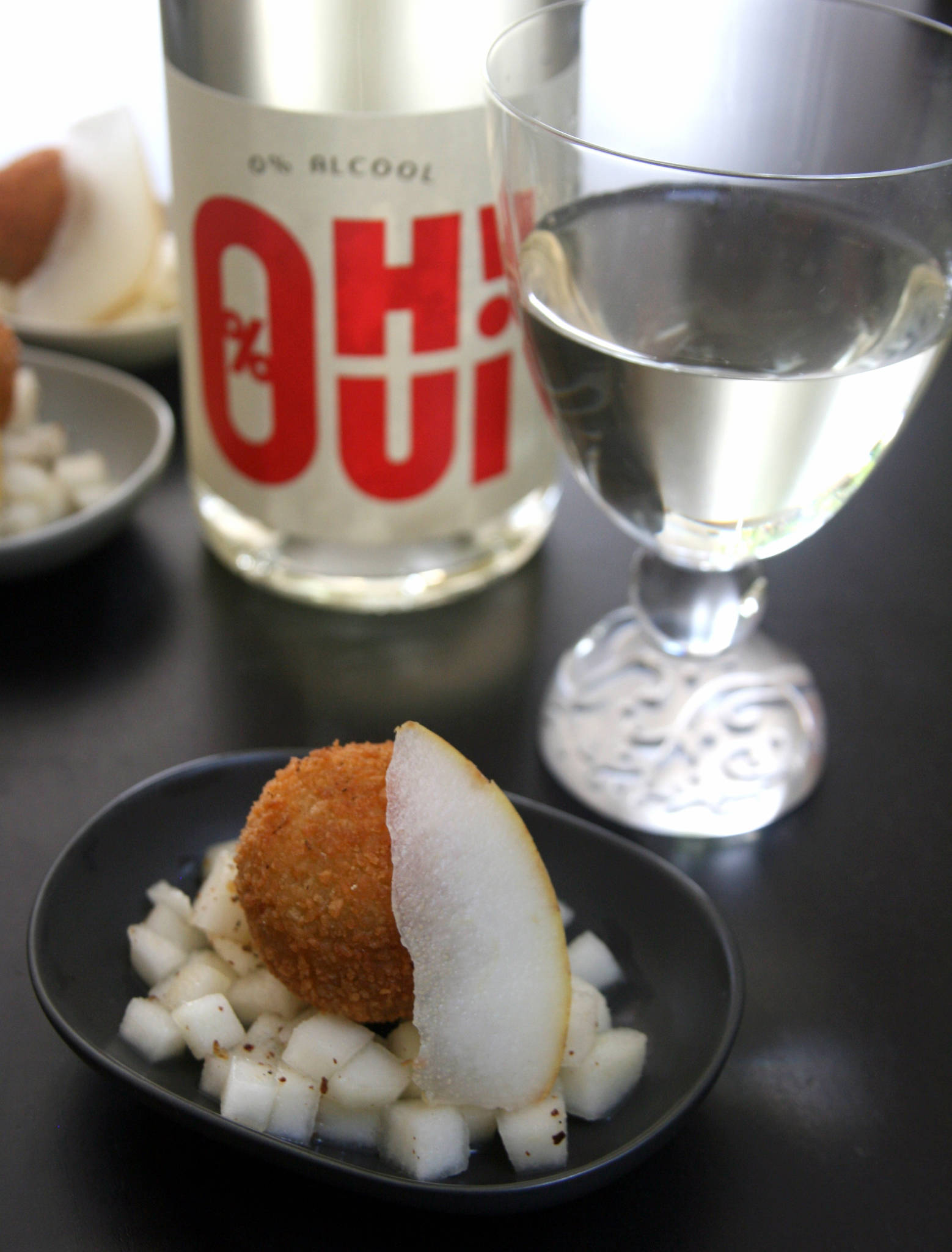 Cromesqui de bleu d'Auvergne et poire au poivre de Timut