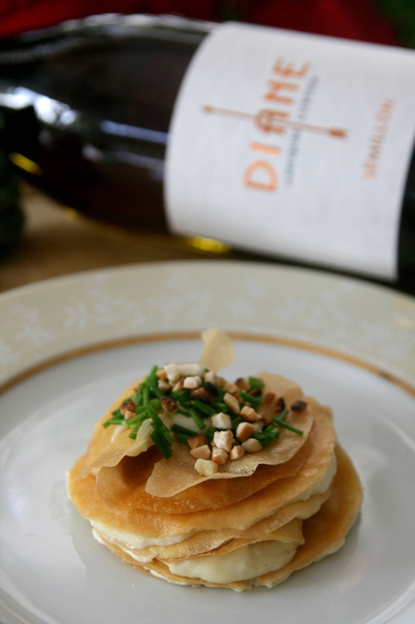 Millefeuille croustillant au camembert, Diane Sémillon 2021