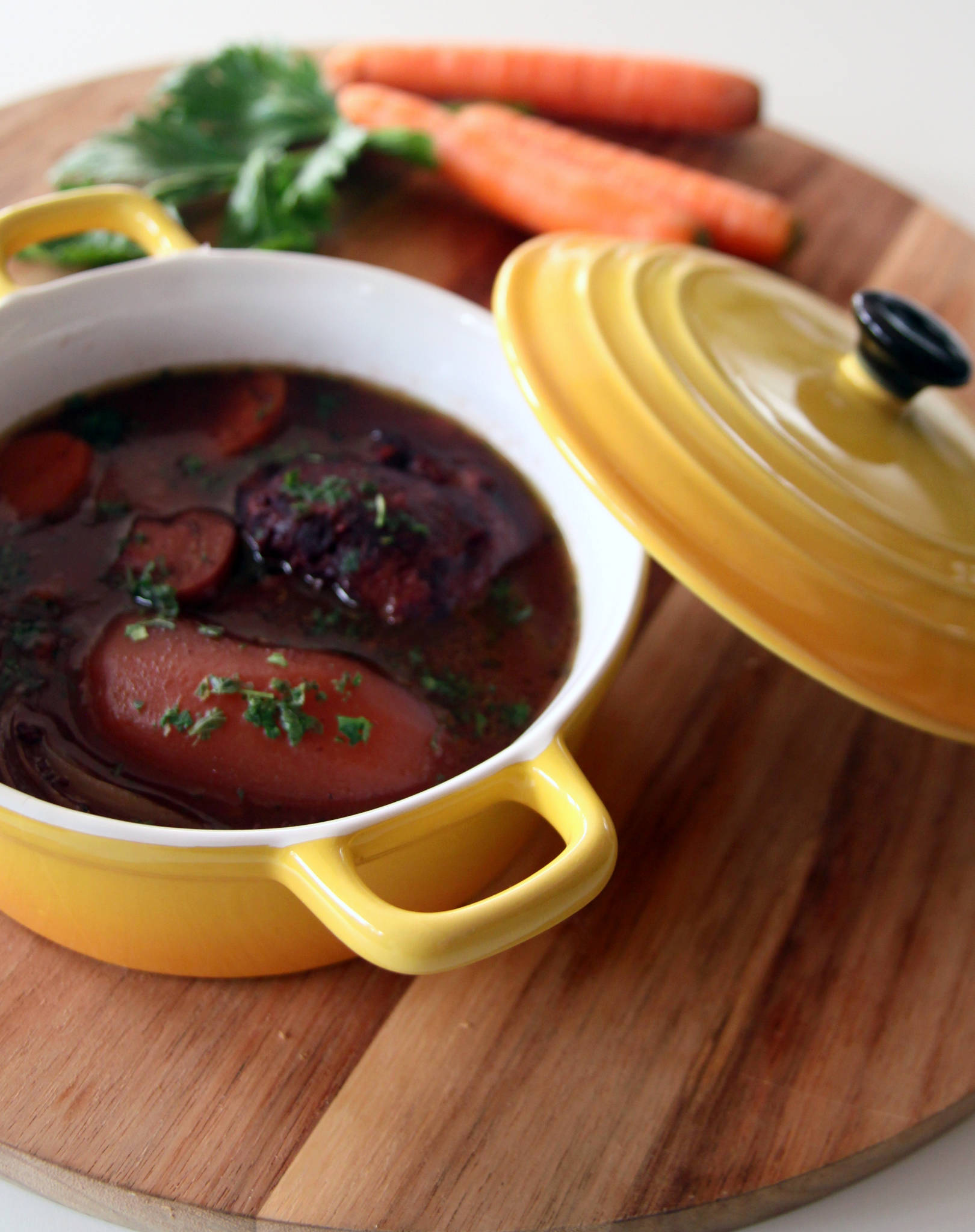 Joues de porc sauce bourguignonne